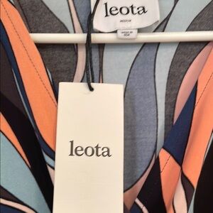 Leota Vibrant Abstract Pattern Dress